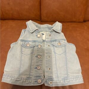 Kids Light Blue Denim Vest, 2 y.o